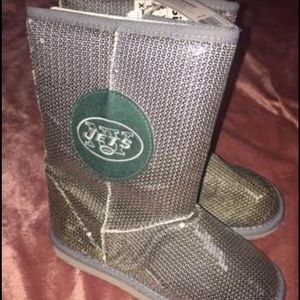 New York Jets Women’s Sequin Boots 5-6